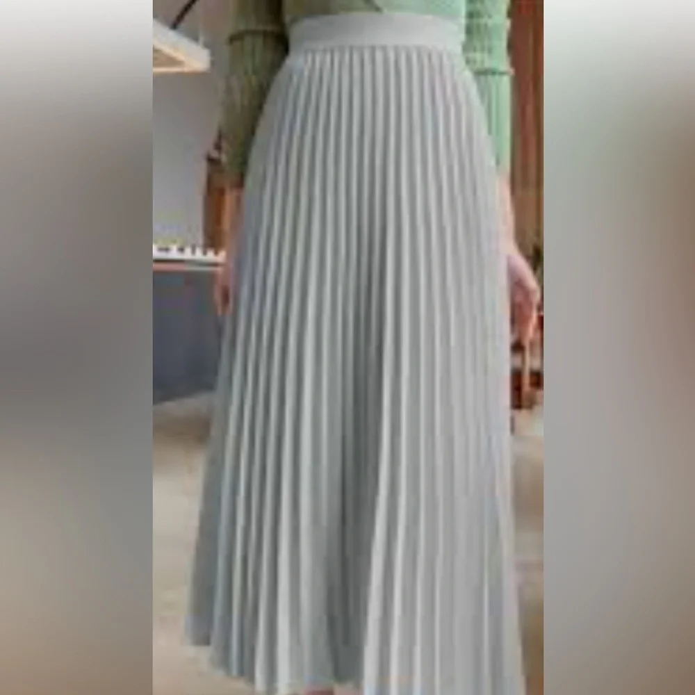 Wilfred Chamfort Light Gray Pleated Skirt ashen (Size M )